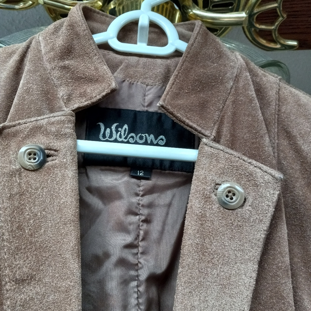 Brown Suede Jacket size 12